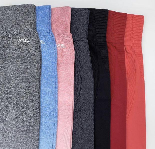 AYBL pink pulse ombre seamless leggings, 女裝, 運動服裝- Carousell