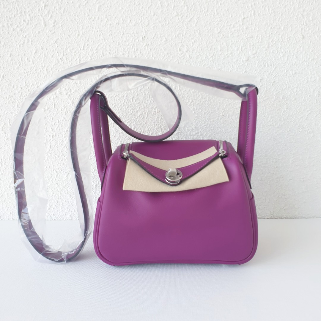 Bn Hermes Mini Lindy Anemone In Swift Phw D Luxury Bags