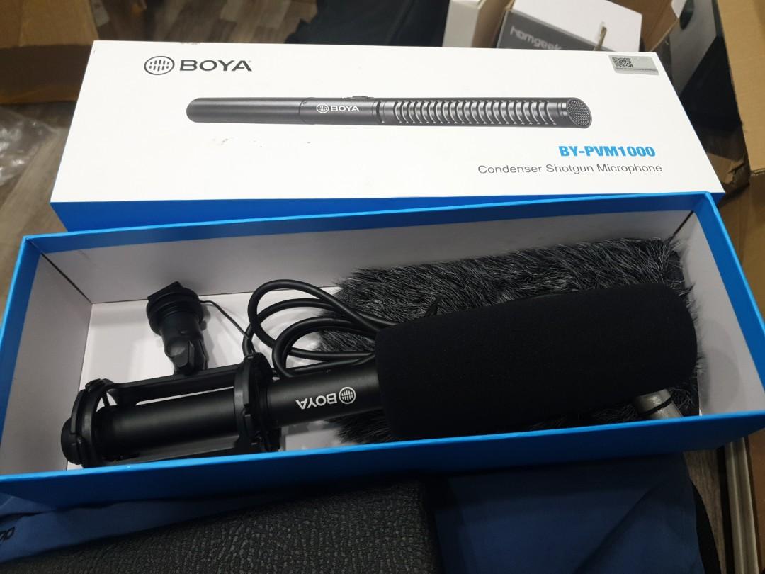 Boya Bypvm1000 condenser microphone, Audio, Microphones on Carousell