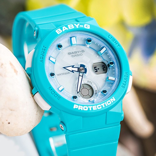 Casio Neon Illuminator BGA 250 2A Baby G Analog Digital Sporty