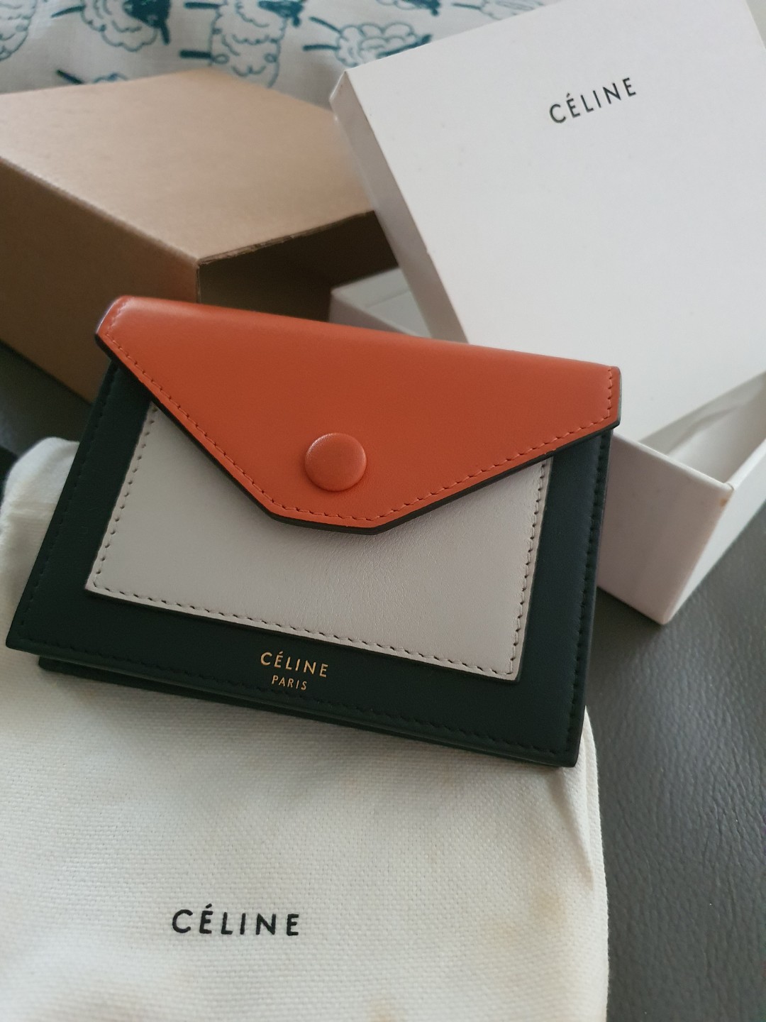 celine envelope card holder