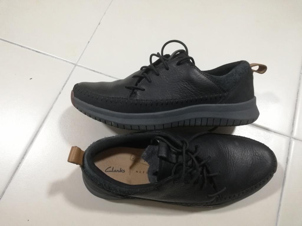 Clarks Aiston Run Black Men s Fashion Footwear Sneakers on