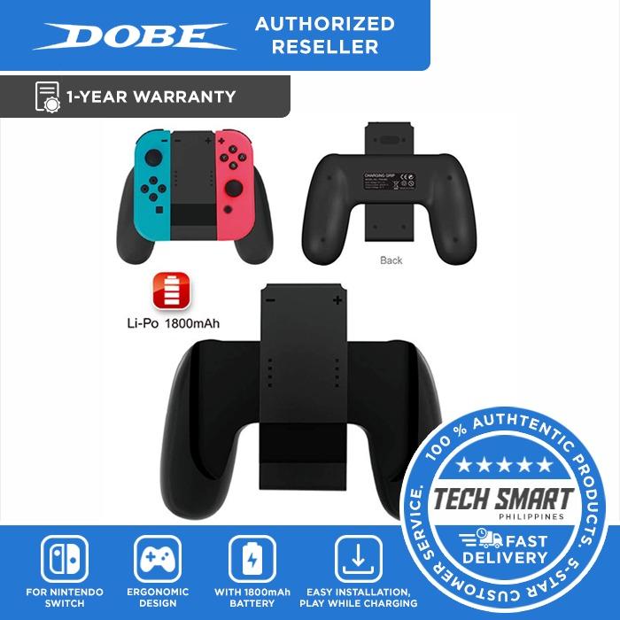 Dobe Joy Con Charging Grip With 1800mah Battery 2 In 1 Comfort Grip For Nintendo Switch Video Gaming Gaming Accessories Cables Chargers On Carousell