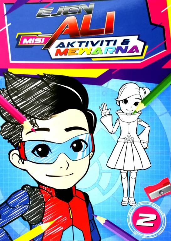 Ejen Ali Misi Aktiviti Mewarna 2 Books Stationery Children S Books On Carousell Ejen ali (literally translated as agent ali), is a malaysian animated series produced by wau animation, focusing on a boy which accidentally became a mata agent after using infinity retinal intelligent system (i.r.i.s). ejen ali misi aktiviti mewarna 2