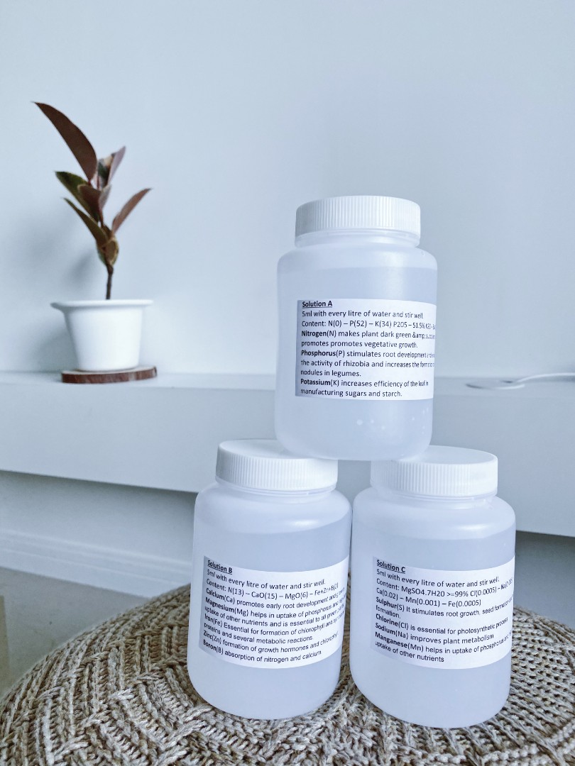 500ml Hydroponics Nutrients Solution Water Fertilizer Gardening