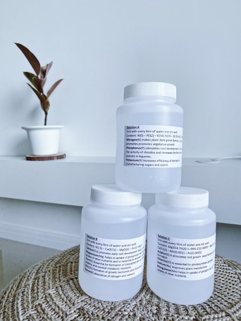 500ml Hydroponics Nutrients Solution Water Fertilizer Gardening
