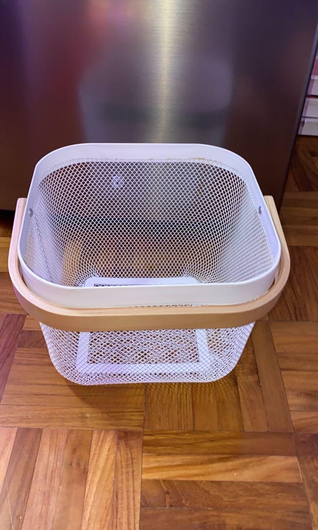 Ikea RISATORP Basket (Category: Other Kitchenware & Tableware) located in Singapore. Submitted by cxstawayari (Listing ID 285137458, Image 1). Description: Item is used with care. No dents. bought from ikea but barely used. I’m selling this item because i’m moving away. This basket makes it easy to access and get an overview of your fruit and vegetables, and is decorative to display. You can easily bring this basket with you for grocery shopping 