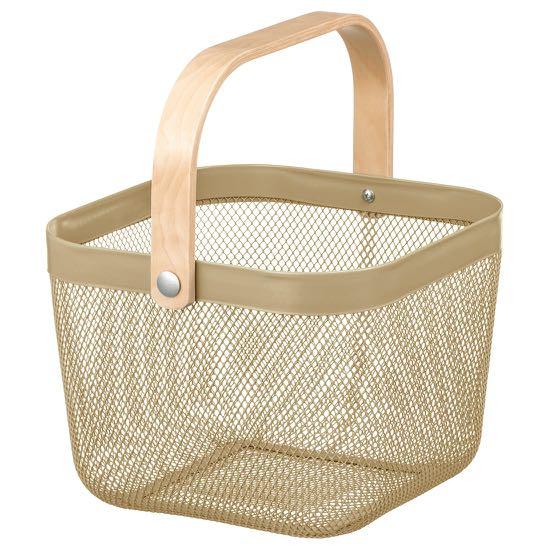 Ikea RISATORP Basket (Category: Other Kitchenware & Tableware) located in Singapore. Submitted by cxstawayari (Listing ID 285137458, Image 2). Description: Item is used with care. No dents. bought from ikea but barely used. I’m selling this item because i’m moving away. This basket makes it easy to access and get an overview of your fruit and vegetables, and is decorative to display. You can easily bring this basket with you for grocery shopping 