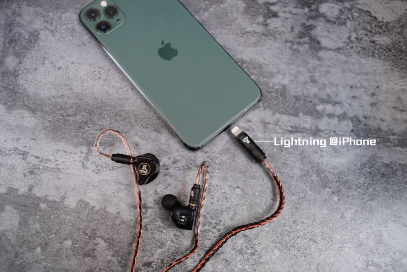 Iphone耳機升級線 三款16絞升級線冷凍7n單晶銅冷凍6n單晶銅鍍銀mmcx 2pin 0 78cm 針插lightning Apple Ipad 數碼頭耳機線升級線適用