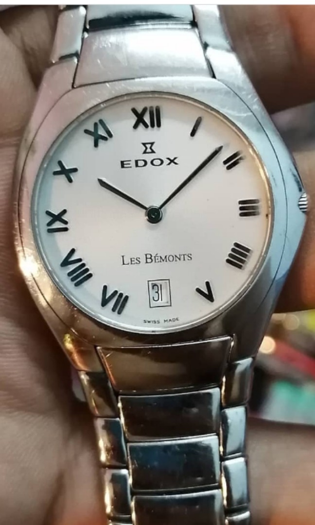 Jam Edox Les Bemonts watch Men s Fashion Watches Accessories Watches on Carousell