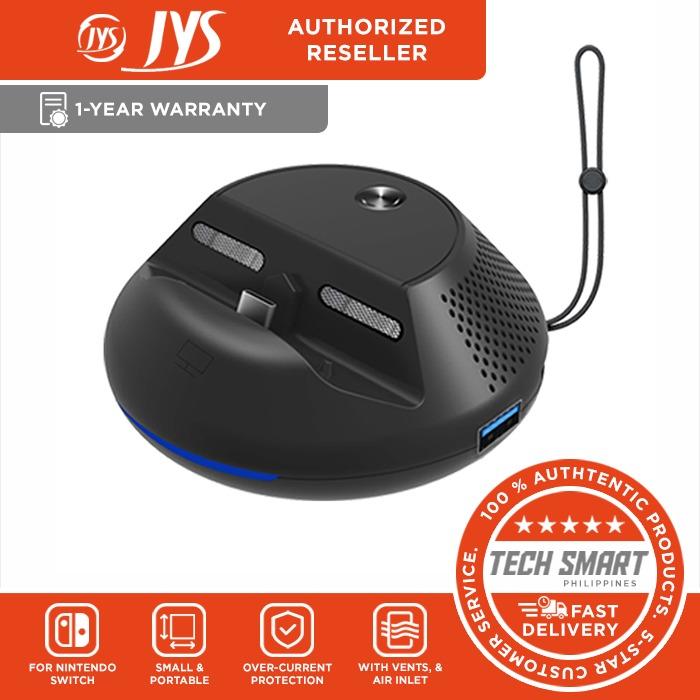 JYS Portable Dock Replacement for Nintendo Switch (Category: Nintendo) located in Manila. Submitted by techsmartph (Listing ID 238524050, Image 1). Description: • Small size and easy to carry, support power supply to the body, plug and play, no installation order • With vents, air inlet, with power indicator • There are two 2.0 interfaces and one 3.0 interface to ensure fast and stable data transmission speed, one HDMI interface and one power int