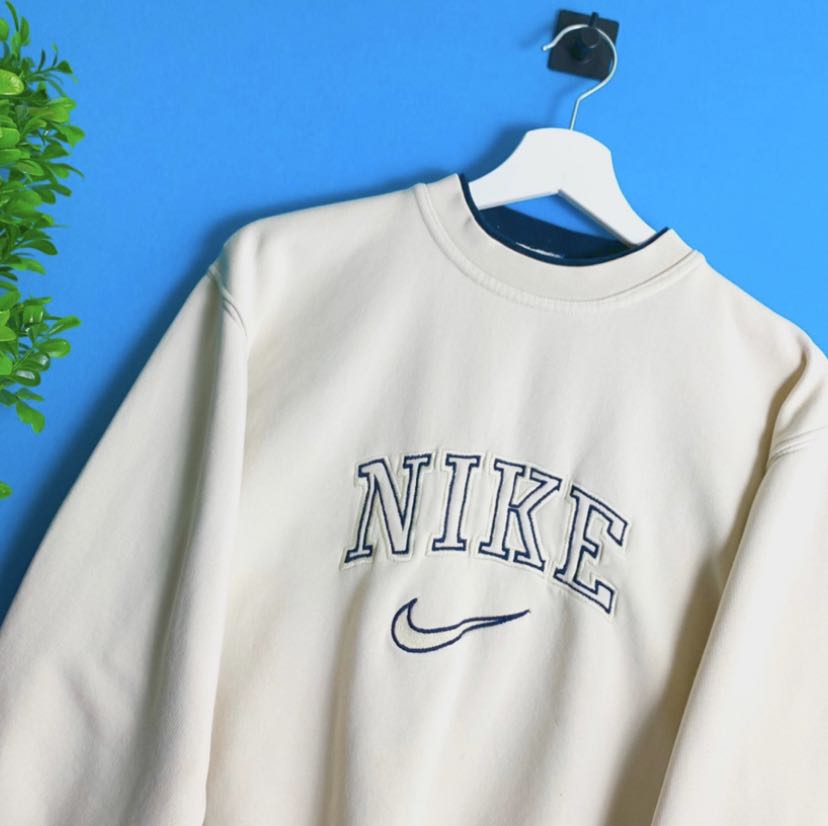 90s vintage nike spell out sweatshirt