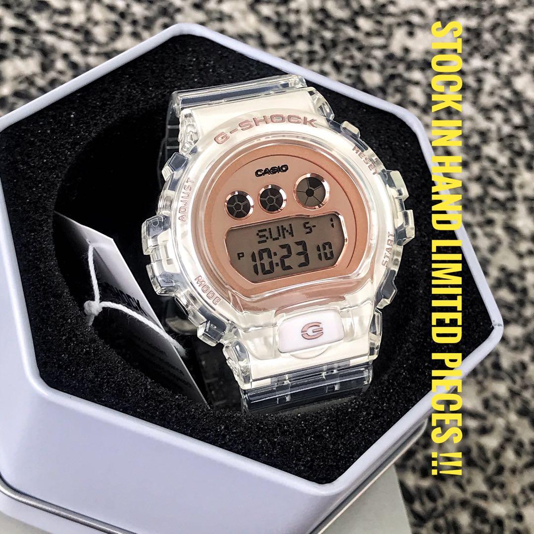 Casio transparent rose clearance gold