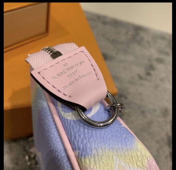 Louis Vuitton Mini Pochette Accessories LV Escale Pastel in Coated  Canvas/Cowhide Leather with Silver-tone - US