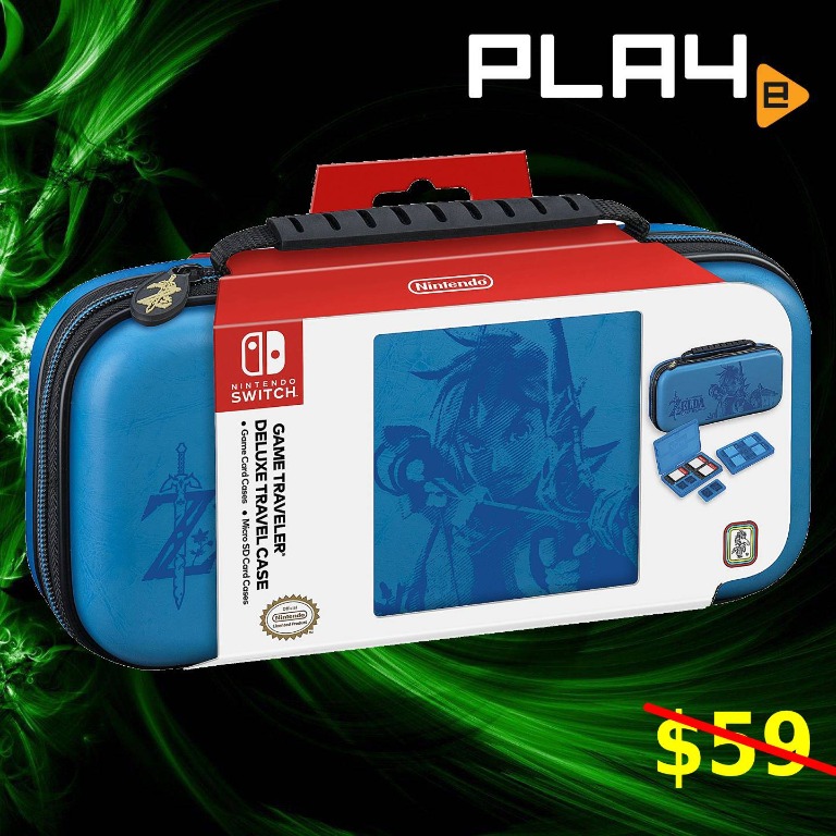 Nintendo Switch Big Ben Travel Case - Link Blue Brand New, Video Gaming ...