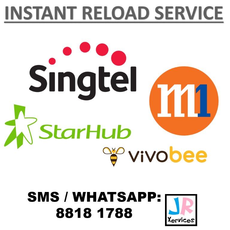 Prepaid Topup Eload Singtel Starhub M1 Everything Else On Carousell