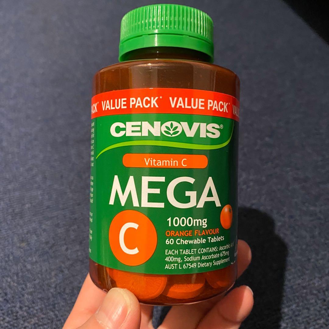 Cenovis Mega C 1000mg 60 Tablets, Health & Nutrition, Health ...
