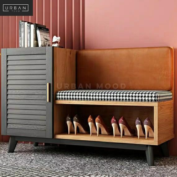 Saffron Contemporary Shoe Cabinet Bench Furniture Shelves Drawers On Carousell