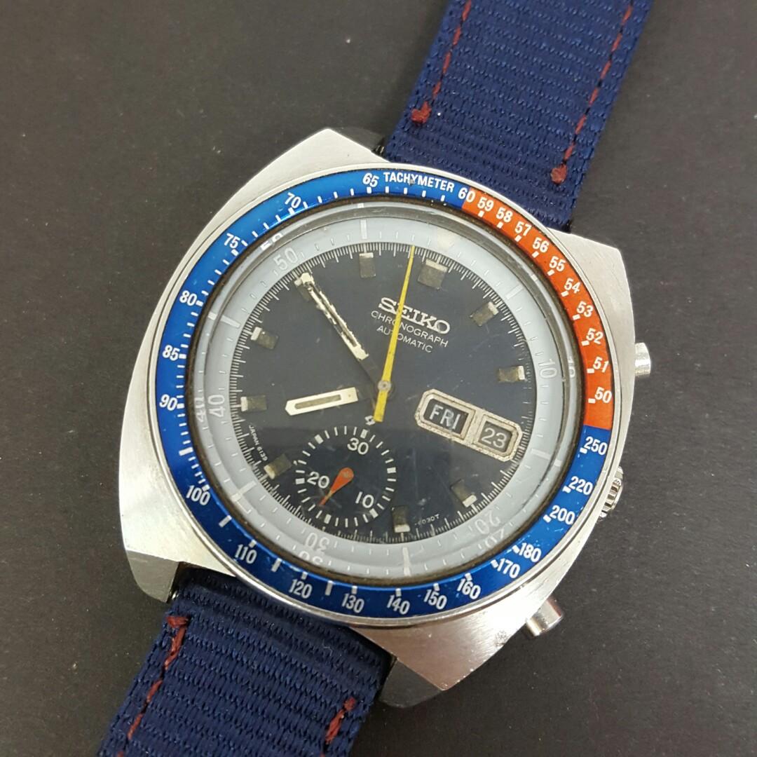 Seiko Pepsi Chronograph Automatic Watch, Luxury, Watches on Carousell