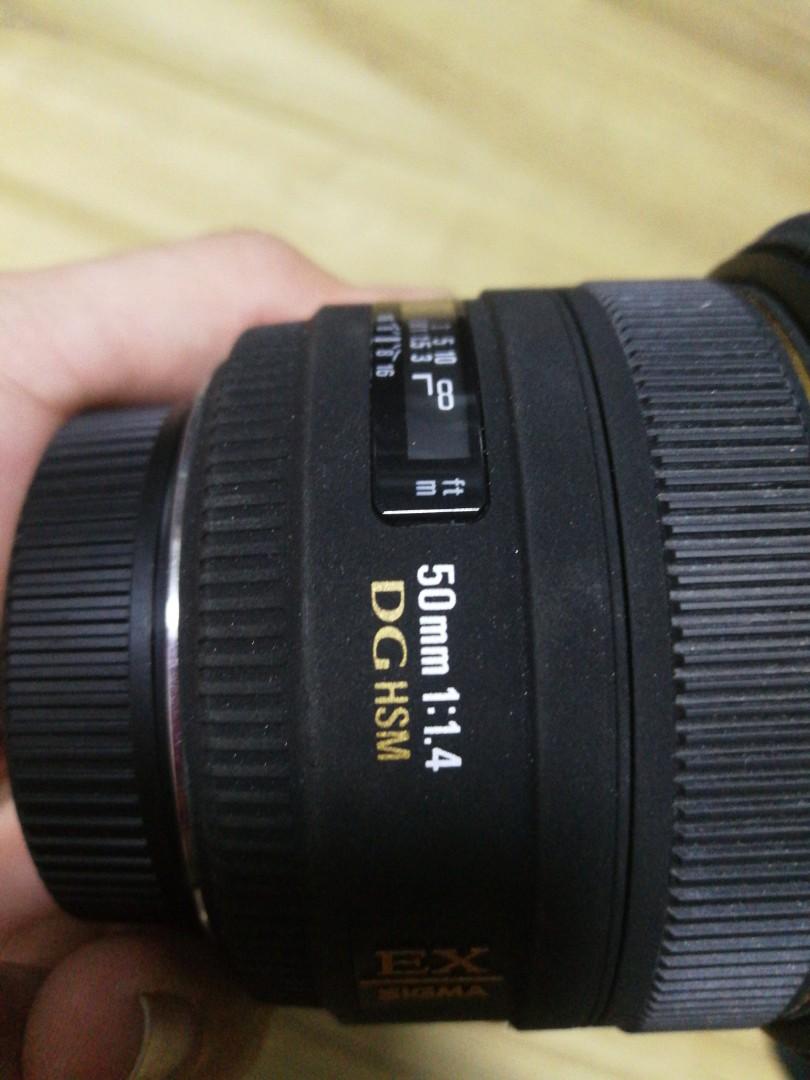 Sigma 50mm F1 4 Ex Dg Hsm For Nikon Photography Lenses On Carousell
