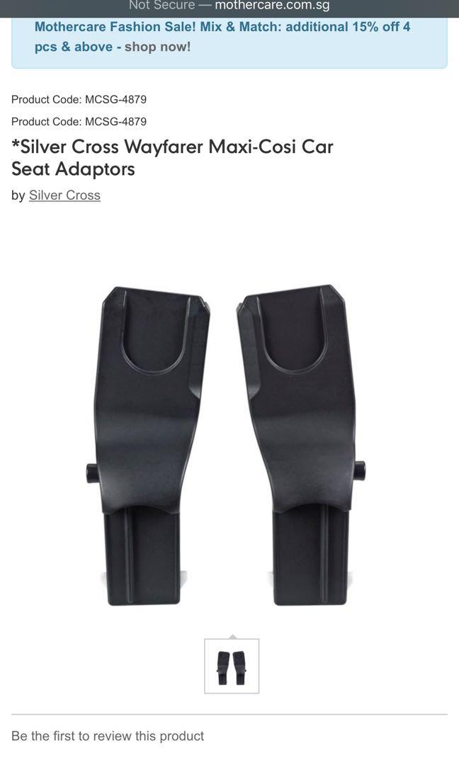 Maxi cosi car seat adaptors for silver cross pioneer hotsell