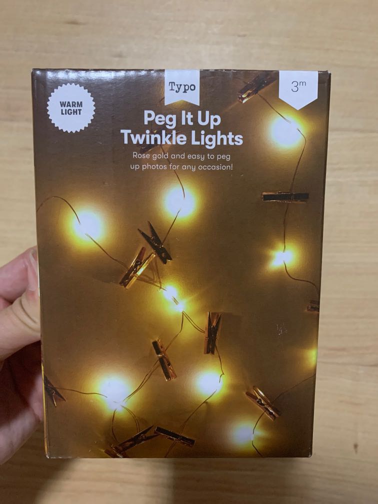TYPO Fairy lights with Clippers Furniture Home Living Lighting