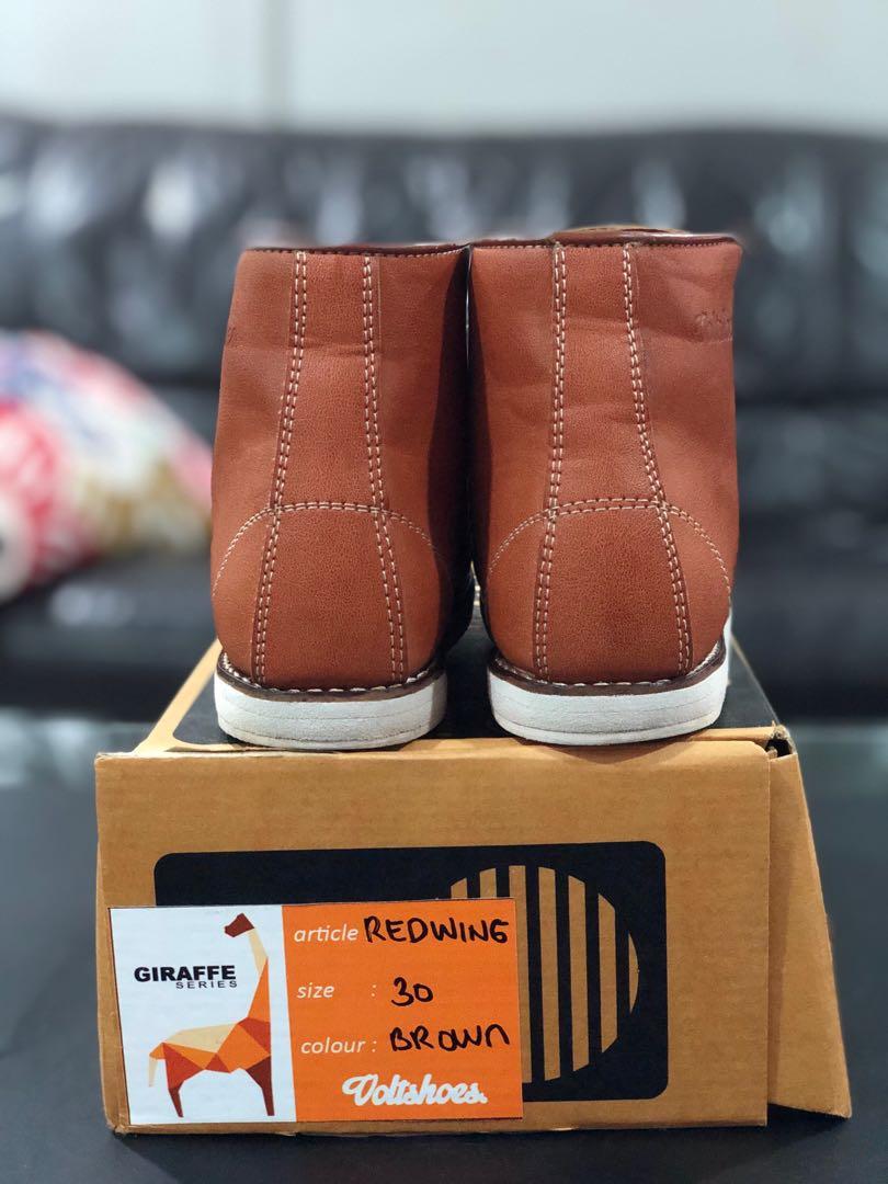Kids red shop wing boots