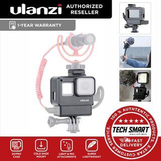 ULANZI V2 GoPro Case with Cold Shoe Mount for Microphone LED Video Light,Wire Connectable Frame Housing Shell Cage Compatible with Gopro Hero 7 6 5 Action Camera Video Vlog Creator Setup