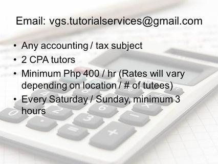 Accounting/Tax Tutor