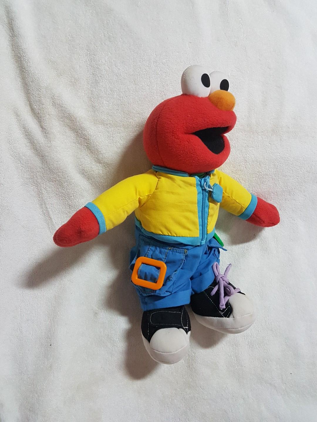 Authentic Fisher Price Sesame Street Learn To Dress Elmo Hobbies