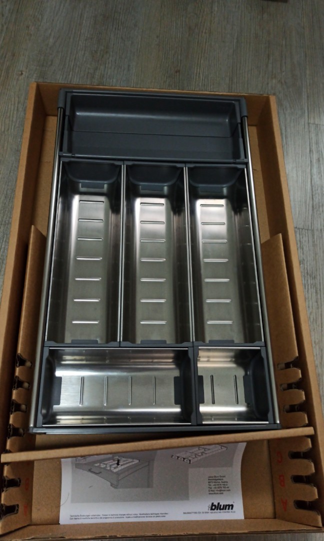 Blum ORGALINE expandable cutlery tray, Furniture & Home Living