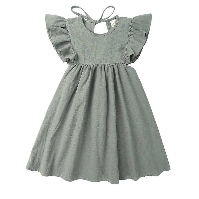 Bn Olive Green Cotton Dress Babies Kids Girls Apparel 1 To 3 Years On Carousell