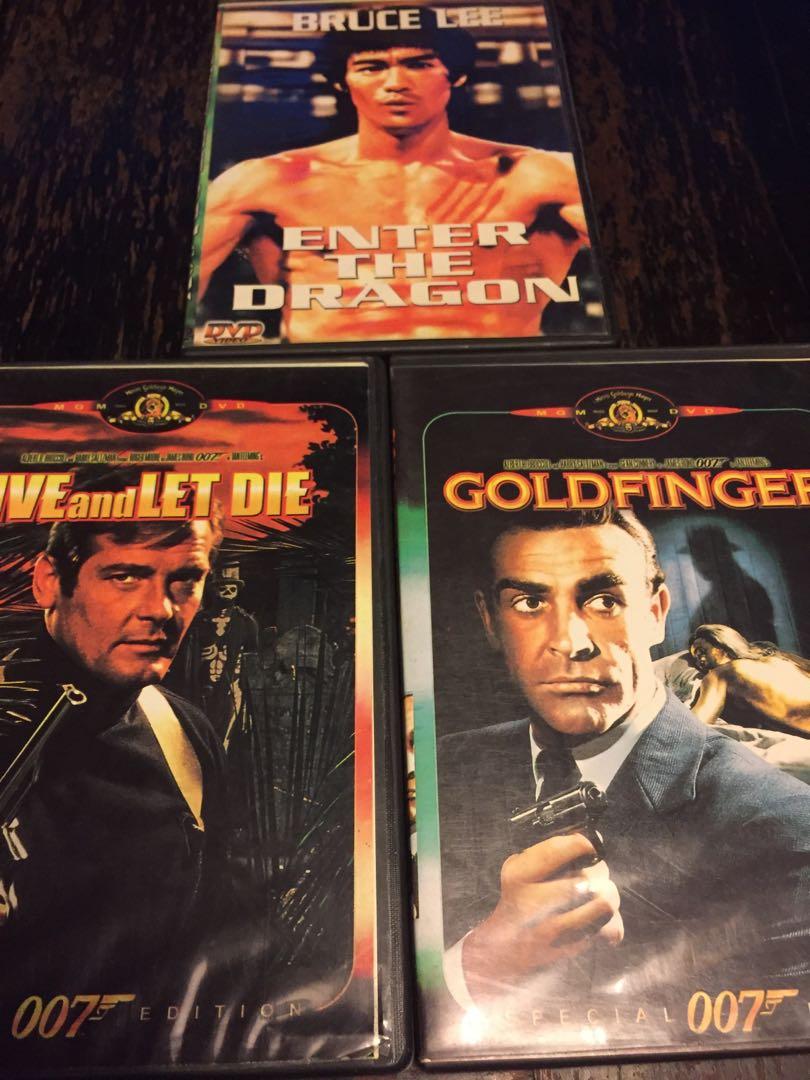 Bruce Lee’s /James Bond DVD’s (Lot) (Category: CDs & DVDs) located in Pasig City. Submitted by fairfaxvintage827 (Listing ID 285282858, Image 1). Description: Superb Condition Great Collection.