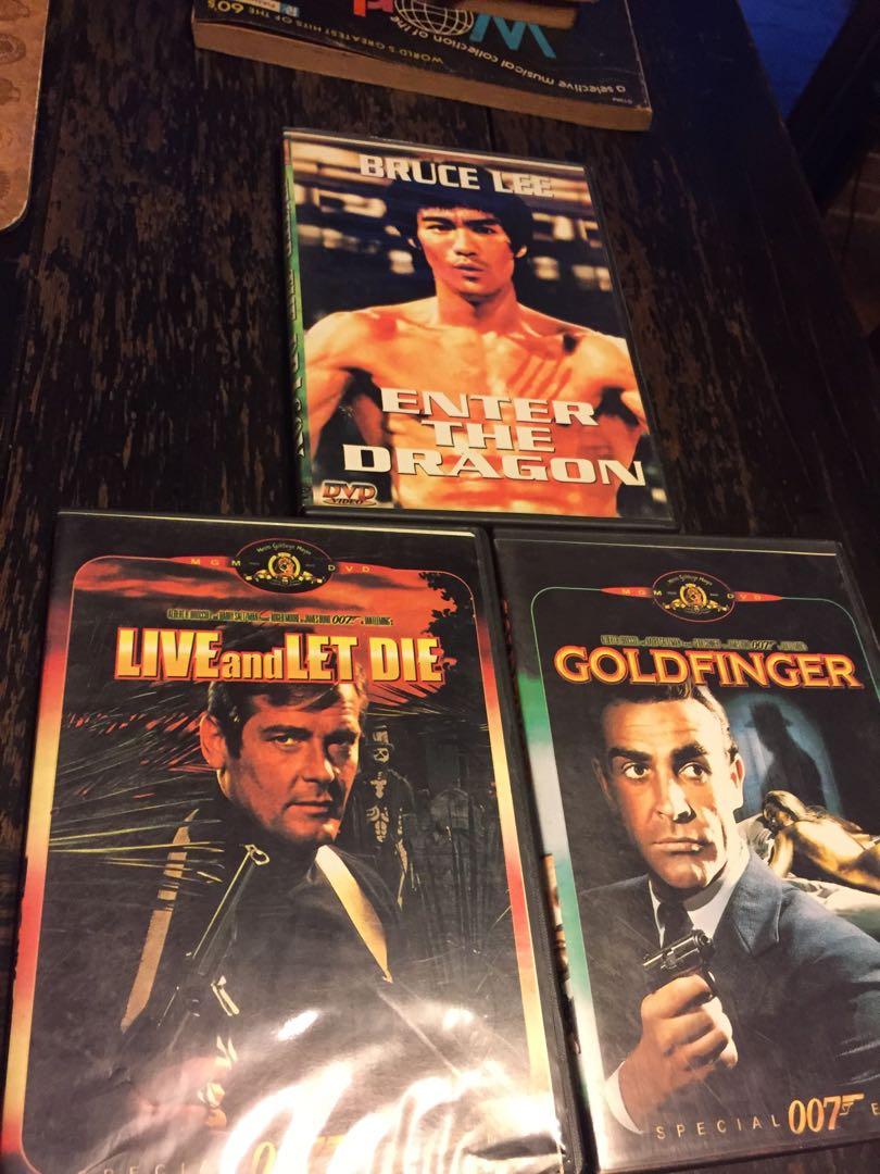 Bruce Lee’s /James Bond DVD’s (Lot) (Category: CDs & DVDs) located in Pasig City. Submitted by fairfaxvintage827 (Listing ID 285282858, Image 3). Description: Superb Condition Great Collection.