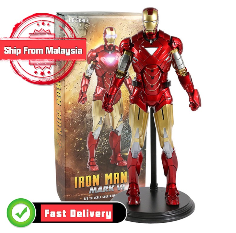 Crazy Toys Avengers EMPIRE TOYS IRON MAN MARK 6 1/6 Scale Collectible ...