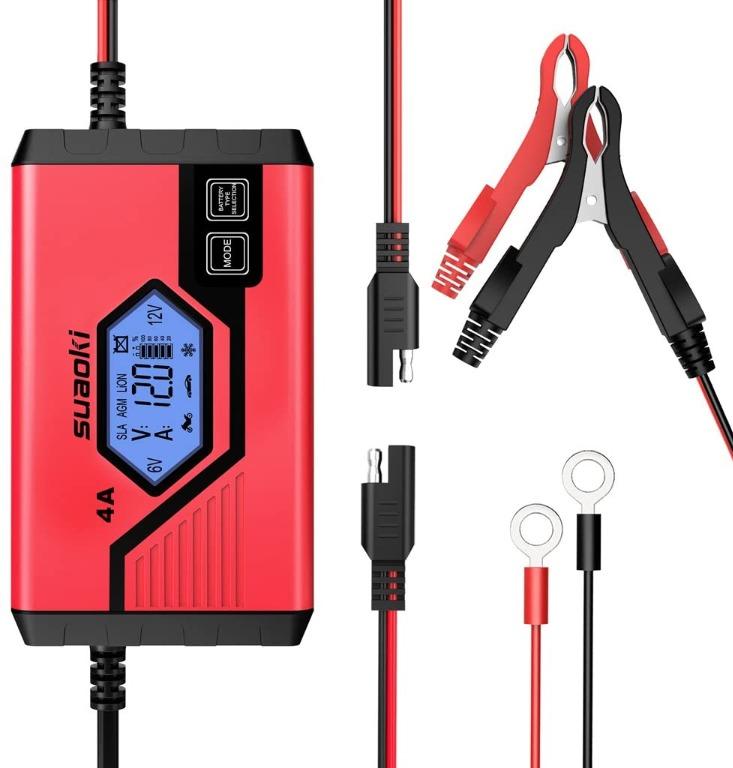 D746 SUAOKI Car Battery Charger 4 Amp 6/12V Fully Automatic Battery