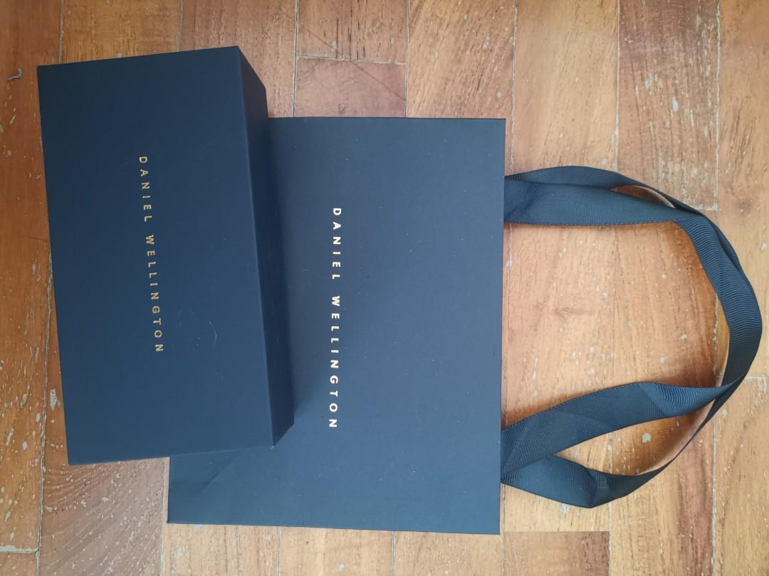Daniel Wellington Box + Paper Bag, Luxury, Watches on Carousell