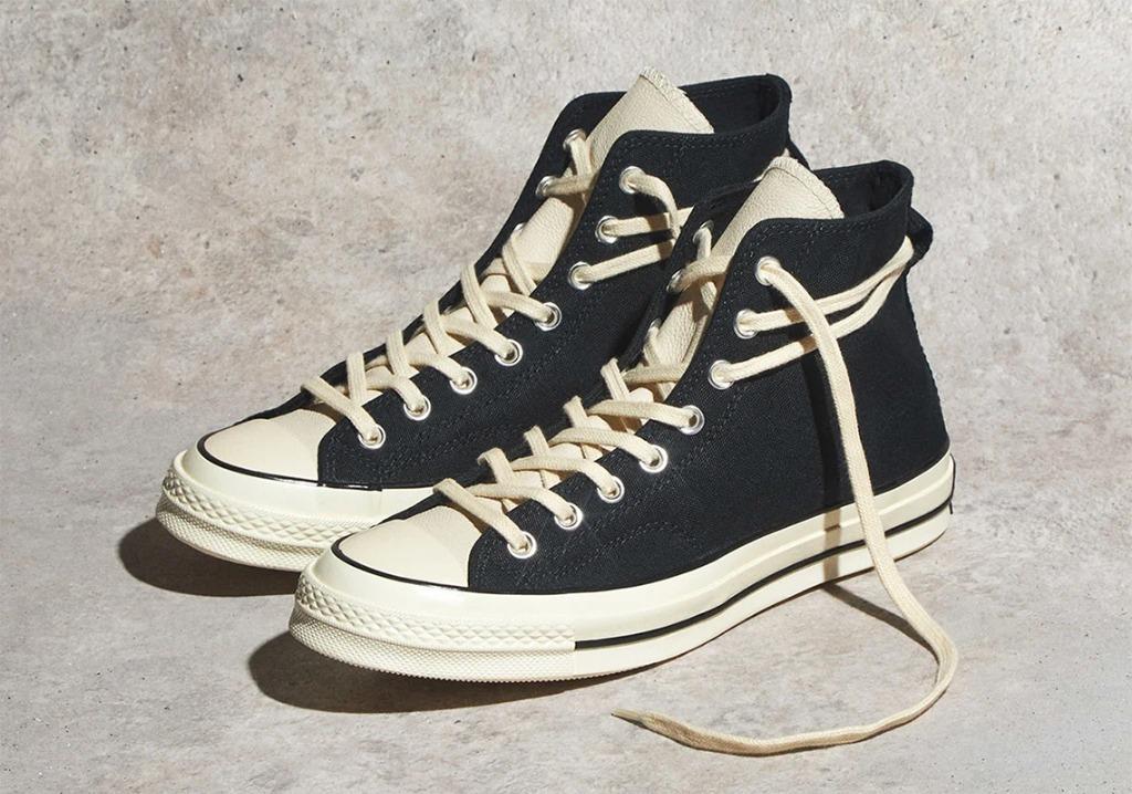 Fear of God Essentials Converse Chuck Taylor 70s (Black/Egret ...