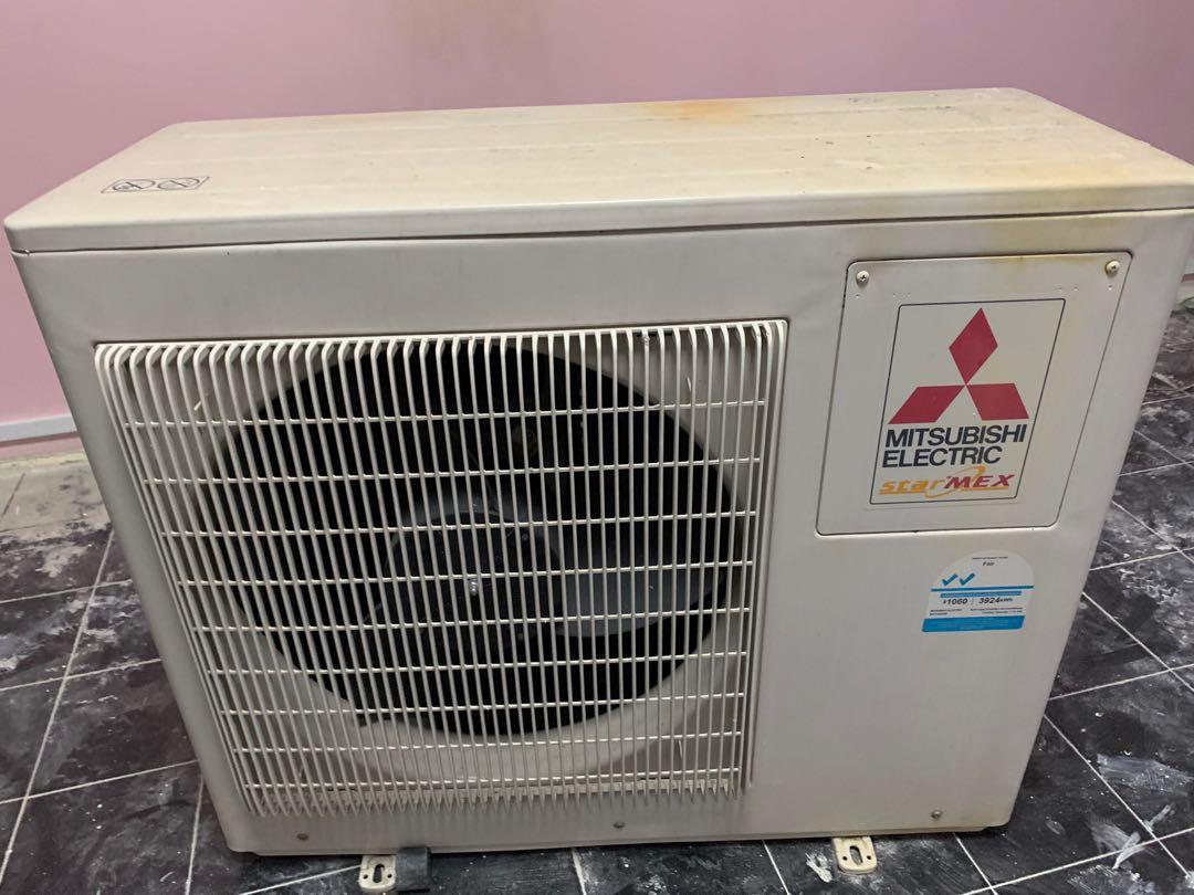 Functioning Mitsubishi air conditioner Condenser Unit(CU)/Outdoor Unit ...