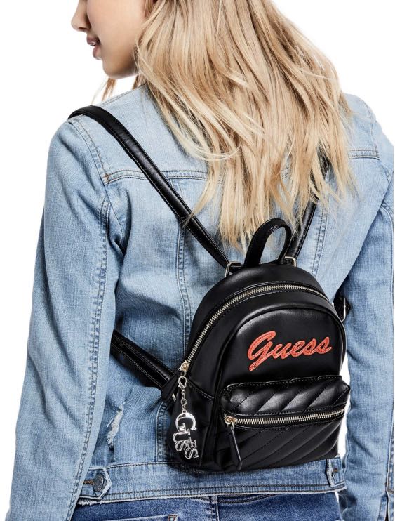 guess kacee mini logo backpack