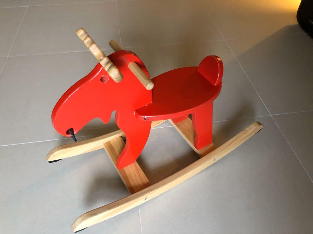 wooden rocking horse ikea