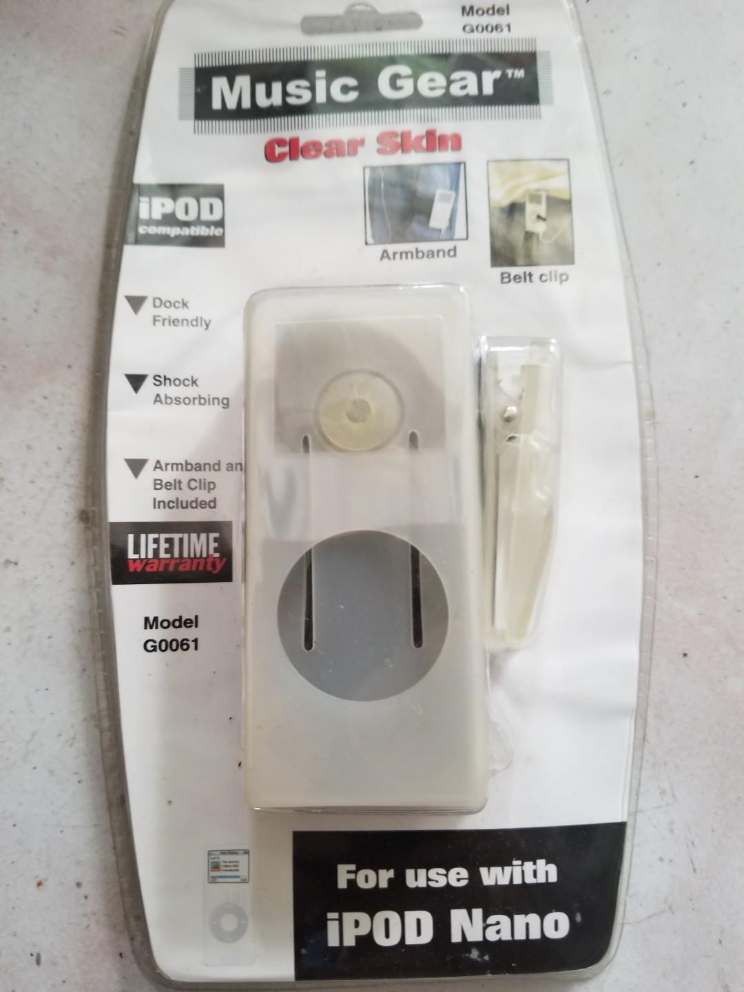 Ipod nano clear sikicon cover (Category: Cases & Sleeves) located in Dasmarinas. Submitted by d.lelis (Listing ID 285237473, Image 1). Description: Ipod nano clear cover arm band and belt clip included dock driendly shock absorbing.