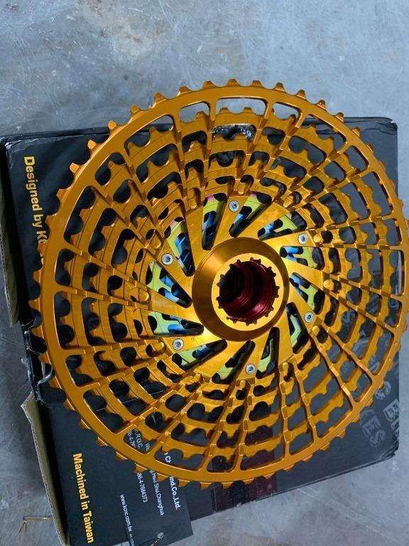 KCNC Cassette 12-speed | 9-52 Teeth for SRAM XD | orange, Sports Equipment,  Bicycles  Parts, Parts  Accessories on Carousell