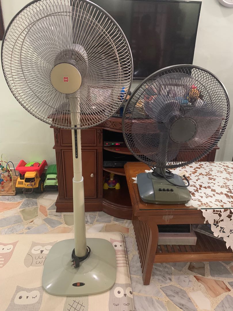 BOTH KDK Stand Fan & National Table Fan, Furniture & Home Living