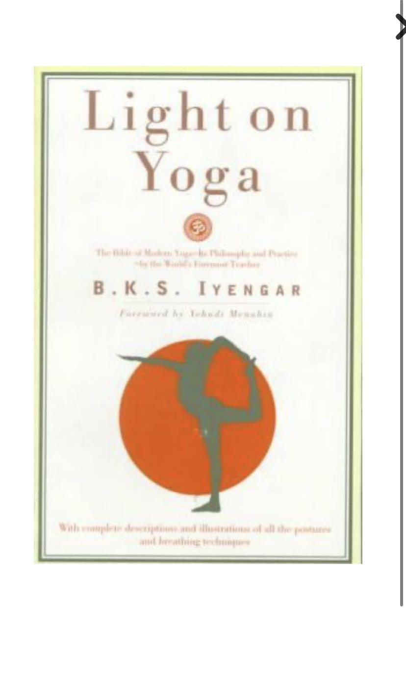 Light On Yoga Bks Iyengar Books Stationery Non Fiction On