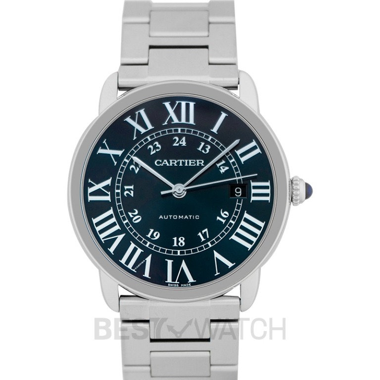 NEW Cartier Ronde Solo de Cartier 42 mm Automatic Blue Dial