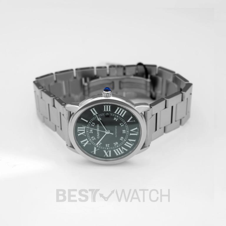 NEW Cartier Ronde Solo de Cartier 42 mm Automatic Blue Dial Stainless Steel Men s Watch WSRN0023