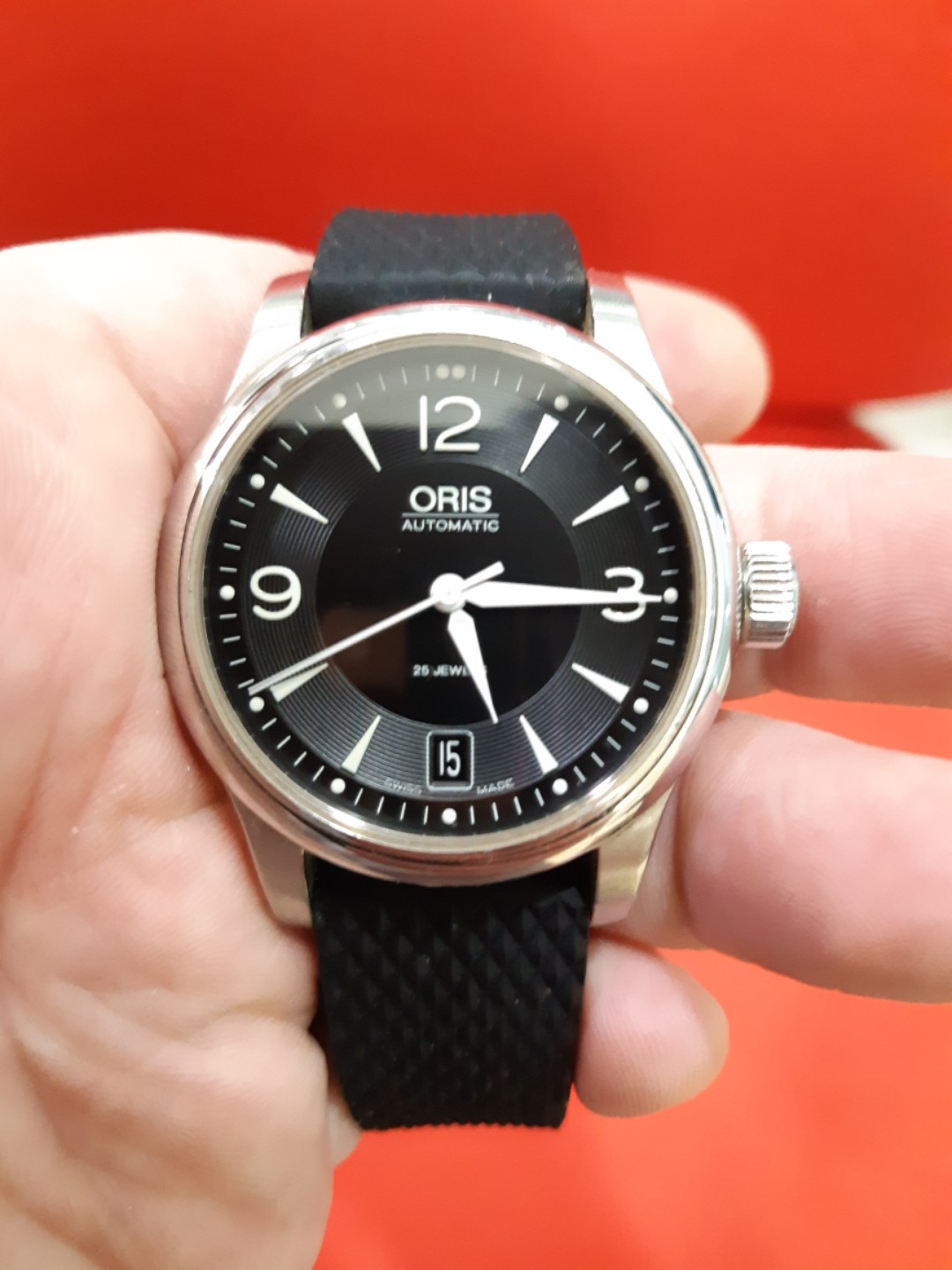 Oris classic sale date black