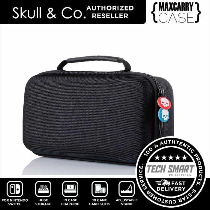 Skull & Co Maxcarry Case Carrying Case for Nintendo Switch and Switch OLED Fits All Gripcase Models (Category: Cases & Covers) located in Manila. Submitted by techsmartph (Listing ID 232078624, Image 1). Description: • The GripCase and Maxcarry Case can be the ultimate solution for your NINTENDO SWITCH. • A Huge Storage Space can be used to store power bank, AC adaptor (two pins), USB cable, earphone, game cards, joy-con grips and even 3DS XL. • 
