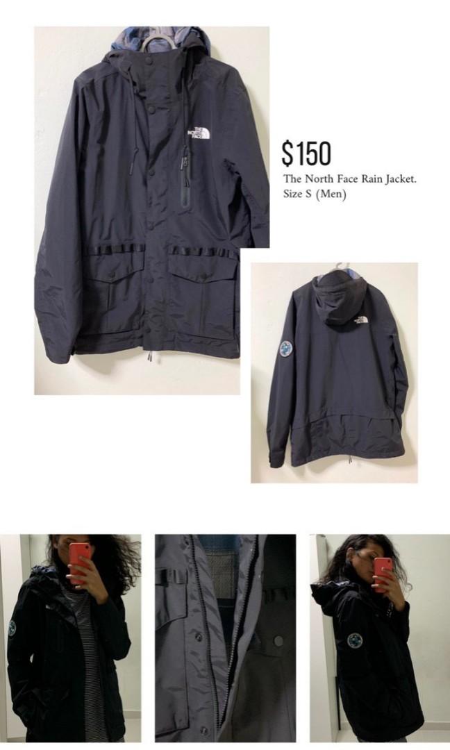 north face rain jacket mens
